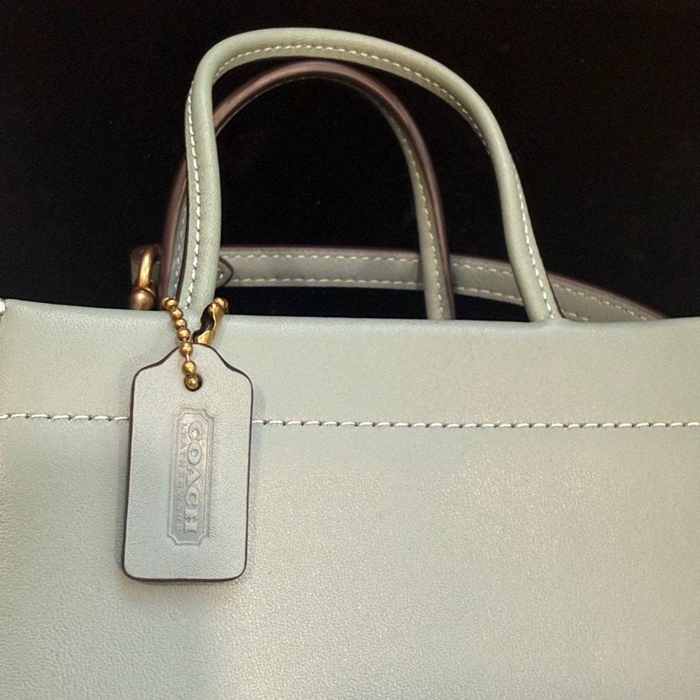 Coach Mini Teal Glovetanned
Leather Tote/Crossbody NWOT, never used - Picture 5 of 10